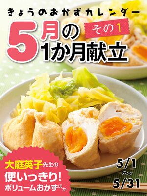 cover image of きょうのおかずカレンダー ５月の献立　その1